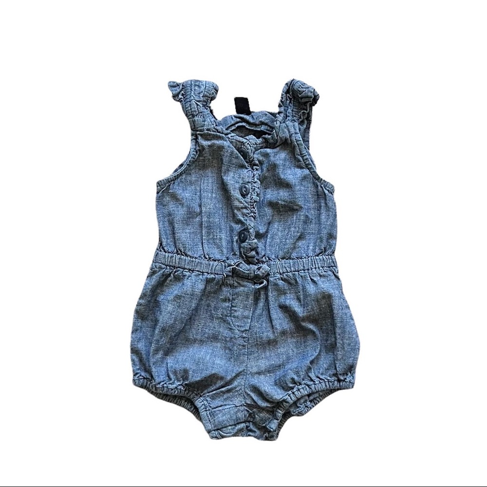 Baby Gap chambray romper 6-12 months